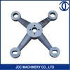 Single Arm Cast Iron Glass Canopy Curtain Wall Spider Fittings