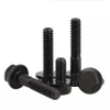 High Strength Carbon Steel Grade 4.8 8.8 10.9 12.8 Din6921 Zinc Plated Black Hex Head Serrated Flange Bolt