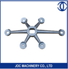 4 Way Spider Clamp Cast Iron Curtain Wall Spider Glass Fittings