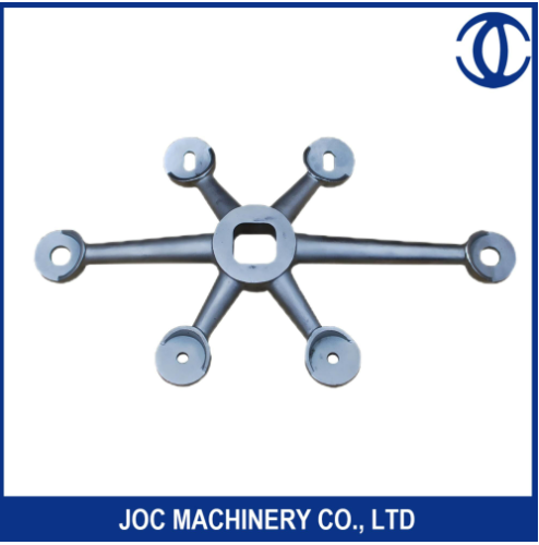 4 Way Spider Clamp Cast Iron Curtain Wall Spider Glass Fittings