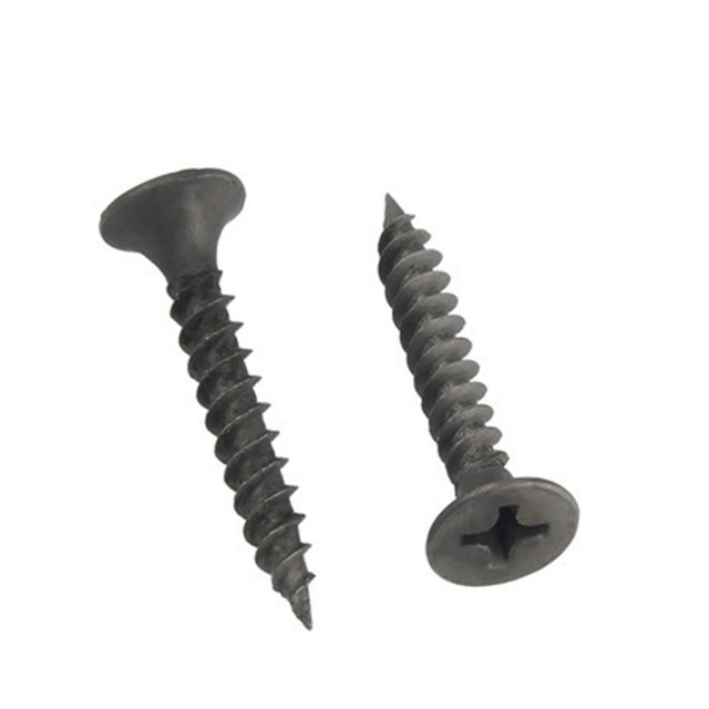 Black Oxide Drywall Nail Screw DIN18182 Carbon Steel Trumpet Head Double Single Threaded Drywall Screws