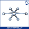 Single Arm Glass Spider Fittings Point-Fixed Curtain Wall Hardware Fitting