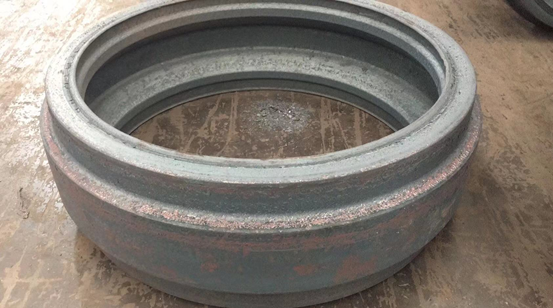 Inspection of excavator undercarriage parts and crawler idlers